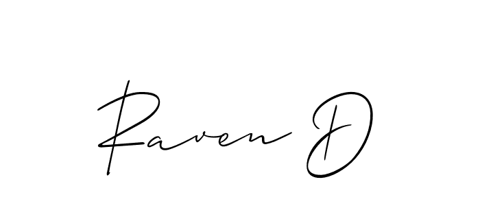 Raven D stylish signature style. Best Handwritten Sign (Allison_Script) for my name. Handwritten Signature Collection Ideas for my name Raven D. Raven D signature style 2 images and pictures png