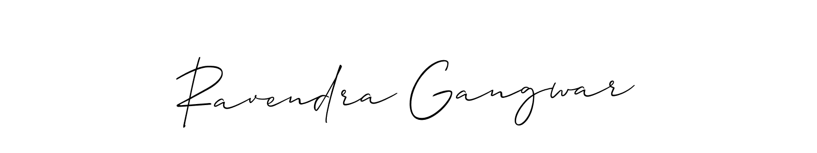 Ravendra Gangwar stylish signature style. Best Handwritten Sign (Allison_Script) for my name. Handwritten Signature Collection Ideas for my name Ravendra Gangwar. Ravendra Gangwar signature style 2 images and pictures png