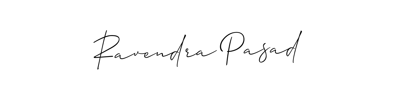 Make a short Ravendra Pasad signature style. Manage your documents anywhere anytime using Allison_Script. Create and add eSignatures, submit forms, share and send files easily. Ravendra Pasad signature style 2 images and pictures png