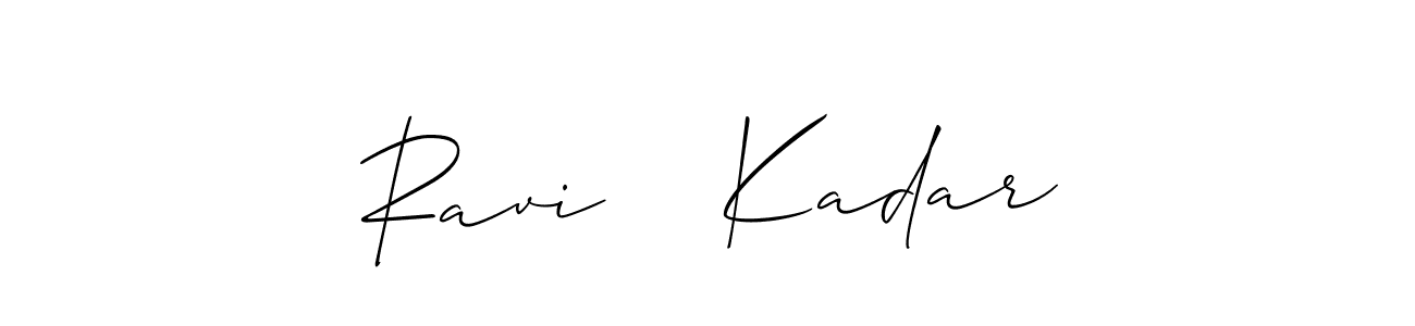 Make a beautiful signature design for name Ravi    Kadar. Use this online signature maker to create a handwritten signature for free. Ravi    Kadar signature style 2 images and pictures png