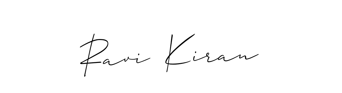 Create a beautiful signature design for name Ravi  Kiran. With this signature (Allison_Script) fonts, you can make a handwritten signature for free. Ravi  Kiran signature style 2 images and pictures png