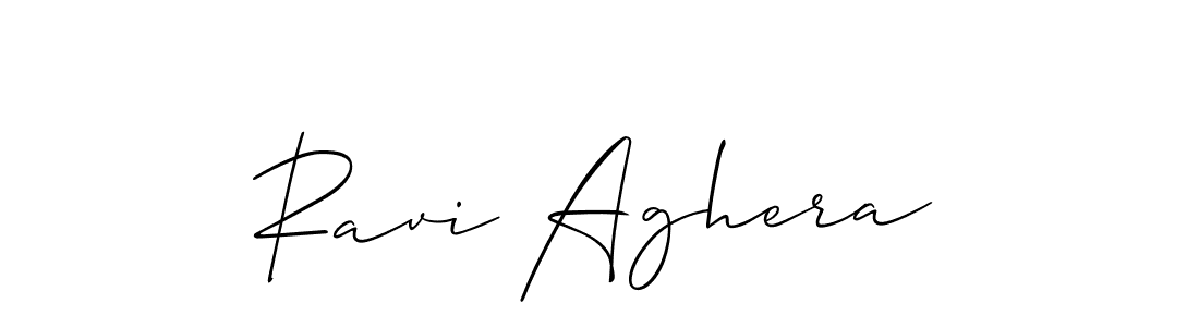 You should practise on your own different ways (Allison_Script) to write your name (Ravi Aghera) in signature. don't let someone else do it for you. Ravi Aghera signature style 2 images and pictures png