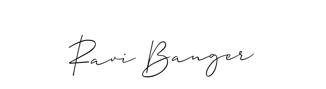 Also we have Ravi Banger name is the best signature style. Create professional handwritten signature collection using Allison_Script autograph style. Ravi Banger signature style 2 images and pictures png