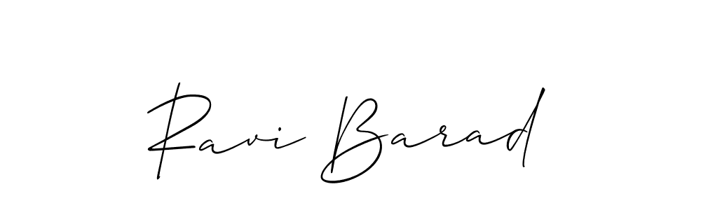 The best way (Allison_Script) to make a short signature is to pick only two or three words in your name. The name Ravi Barad include a total of six letters. For converting this name. Ravi Barad signature style 2 images and pictures png