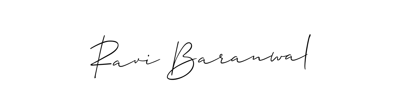 Also we have Ravi Baranwal name is the best signature style. Create professional handwritten signature collection using Allison_Script autograph style. Ravi Baranwal signature style 2 images and pictures png