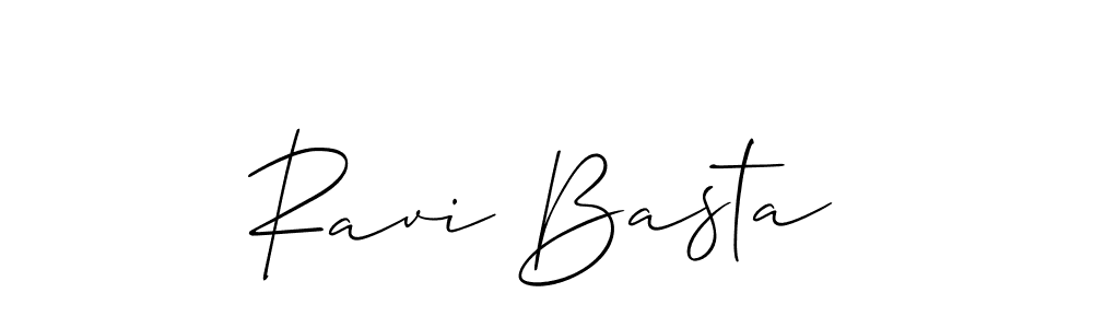 Best and Professional Signature Style for Ravi Basta. Allison_Script Best Signature Style Collection. Ravi Basta signature style 2 images and pictures png