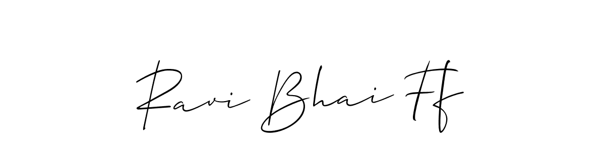 Similarly Allison_Script is the best handwritten signature design. Signature creator online .You can use it as an online autograph creator for name Ravi Bhai Ff. Ravi Bhai Ff signature style 2 images and pictures png