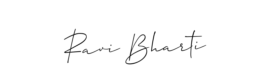 Also You can easily find your signature by using the search form. We will create Ravi Bharti name handwritten signature images for you free of cost using Allison_Script sign style. Ravi Bharti signature style 2 images and pictures png