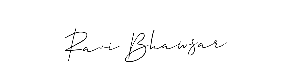 Design your own signature with our free online signature maker. With this signature software, you can create a handwritten (Allison_Script) signature for name Ravi Bhawsar. Ravi Bhawsar signature style 2 images and pictures png