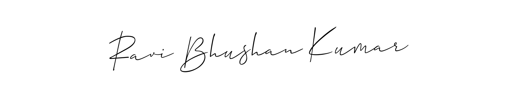 Design your own signature with our free online signature maker. With this signature software, you can create a handwritten (Allison_Script) signature for name Ravi Bhushan Kumar. Ravi Bhushan Kumar signature style 2 images and pictures png