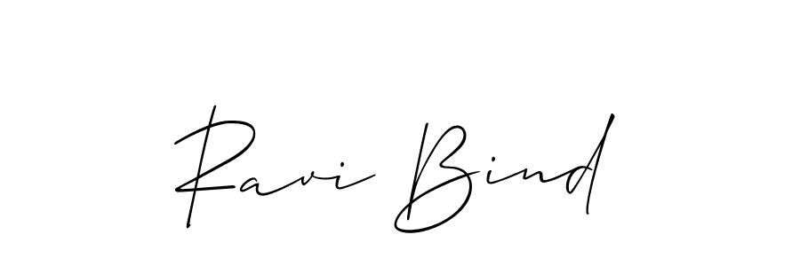 The best way (Allison_Script) to make a short signature is to pick only two or three words in your name. The name Ravi Bind include a total of six letters. For converting this name. Ravi Bind signature style 2 images and pictures png