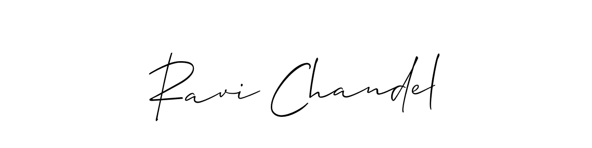 You should practise on your own different ways (Allison_Script) to write your name (Ravi Chandel) in signature. don't let someone else do it for you. Ravi Chandel signature style 2 images and pictures png