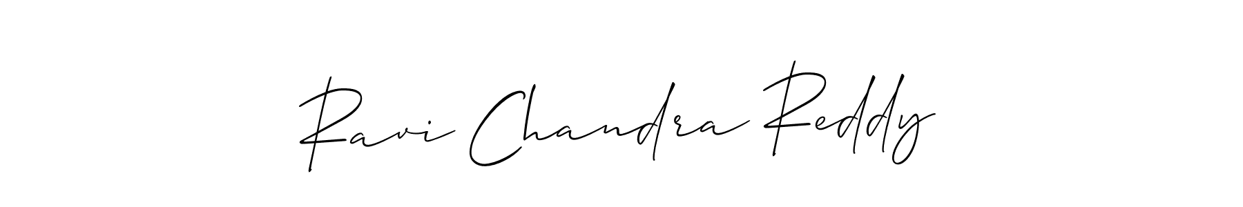 Use a signature maker to create a handwritten signature online. With this signature software, you can design (Allison_Script) your own signature for name Ravi Chandra Reddy. Ravi Chandra Reddy signature style 2 images and pictures png