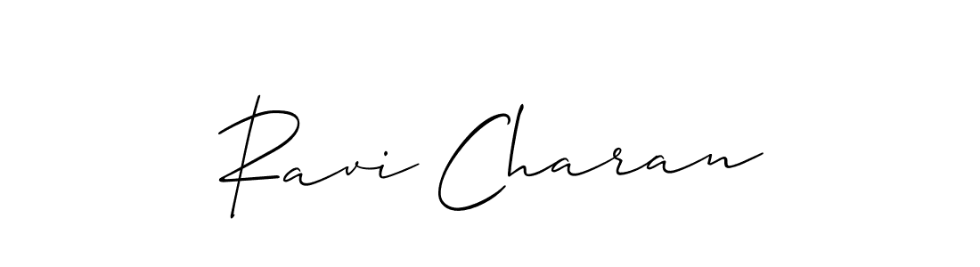 Also we have Ravi Charan name is the best signature style. Create professional handwritten signature collection using Allison_Script autograph style. Ravi Charan signature style 2 images and pictures png