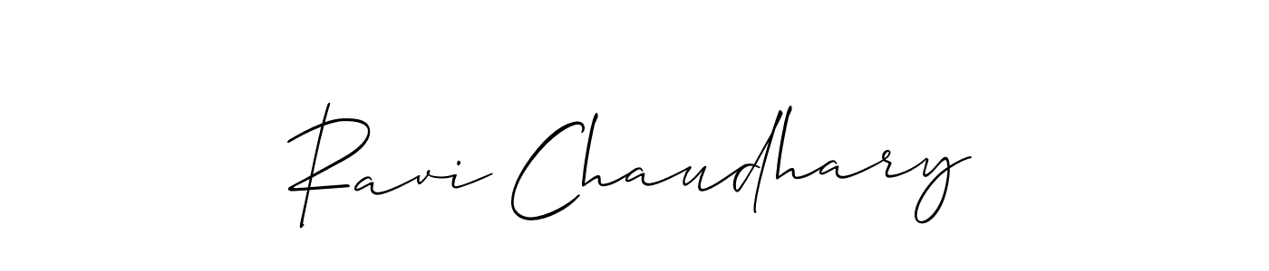 Design your own signature with our free online signature maker. With this signature software, you can create a handwritten (Allison_Script) signature for name Ravi Chaudhary. Ravi Chaudhary signature style 2 images and pictures png