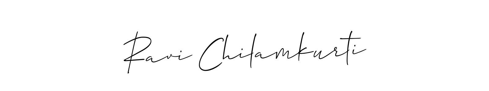 It looks lik you need a new signature style for name Ravi Chilamkurti. Design unique handwritten (Allison_Script) signature with our free signature maker in just a few clicks. Ravi Chilamkurti signature style 2 images and pictures png