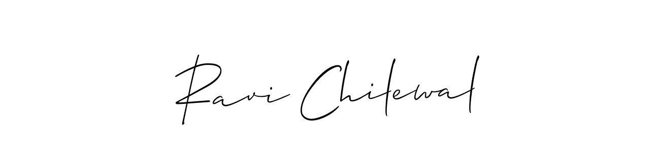 How to Draw Ravi Chilewal signature style? Allison_Script is a latest design signature styles for name Ravi Chilewal. Ravi Chilewal signature style 2 images and pictures png