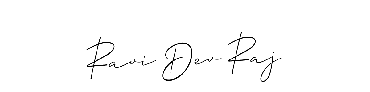 You should practise on your own different ways (Allison_Script) to write your name (Ravi Dev Raj) in signature. don't let someone else do it for you. Ravi Dev Raj signature style 2 images and pictures png