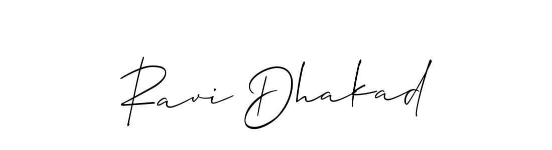 Make a beautiful signature design for name Ravi Dhakad. With this signature (Allison_Script) style, you can create a handwritten signature for free. Ravi Dhakad signature style 2 images and pictures png