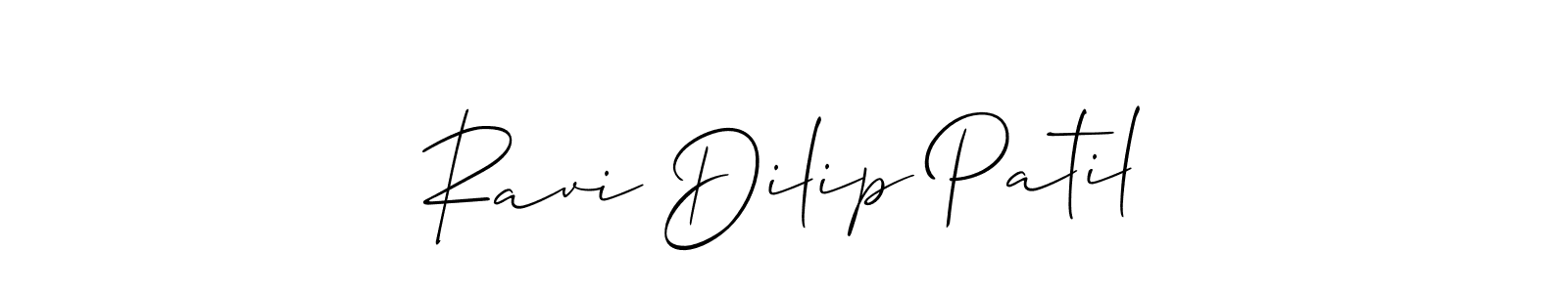 Use a signature maker to create a handwritten signature online. With this signature software, you can design (Allison_Script) your own signature for name Ravi Dilip Patil. Ravi Dilip Patil signature style 2 images and pictures png