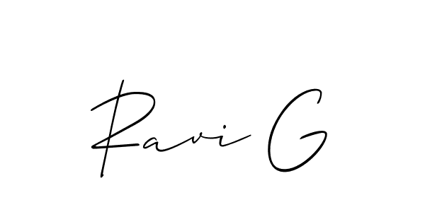 Make a beautiful signature design for name Ravi G. With this signature (Allison_Script) style, you can create a handwritten signature for free. Ravi G signature style 2 images and pictures png