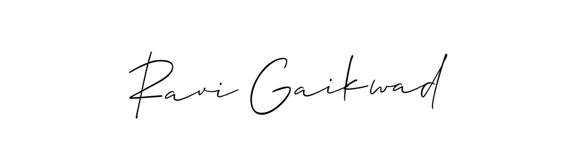 Allison_Script is a professional signature style that is perfect for those who want to add a touch of class to their signature. It is also a great choice for those who want to make their signature more unique. Get Ravi Gaikwad name to fancy signature for free. Ravi Gaikwad signature style 2 images and pictures png