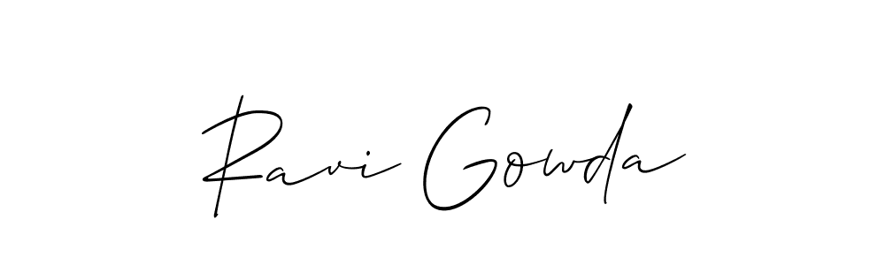Design your own signature with our free online signature maker. With this signature software, you can create a handwritten (Allison_Script) signature for name Ravi Gowda. Ravi Gowda signature style 2 images and pictures png