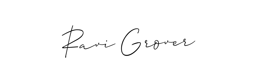 How to make Ravi Grover signature? Allison_Script is a professional autograph style. Create handwritten signature for Ravi Grover name. Ravi Grover signature style 2 images and pictures png