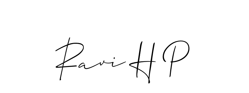 Make a beautiful signature design for name Ravi H P. Use this online signature maker to create a handwritten signature for free. Ravi H P signature style 2 images and pictures png