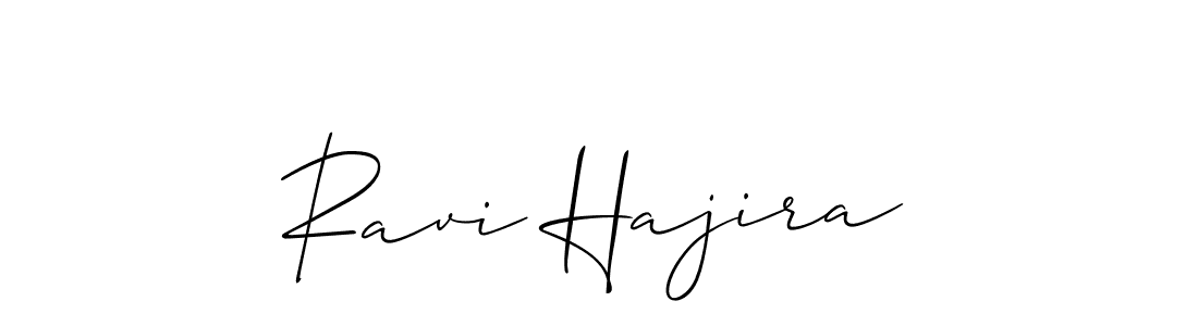 Similarly Allison_Script is the best handwritten signature design. Signature creator online .You can use it as an online autograph creator for name Ravi Hajira. Ravi Hajira signature style 2 images and pictures png