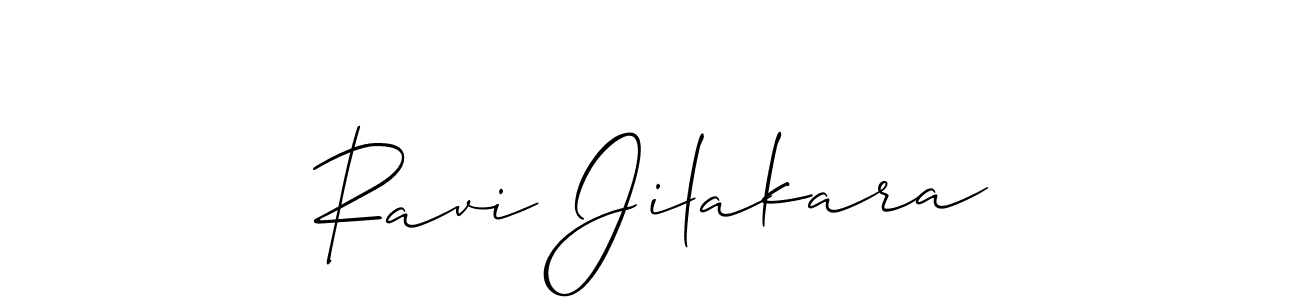 Allison_Script is a professional signature style that is perfect for those who want to add a touch of class to their signature. It is also a great choice for those who want to make their signature more unique. Get Ravi Jilakara name to fancy signature for free. Ravi Jilakara signature style 2 images and pictures png