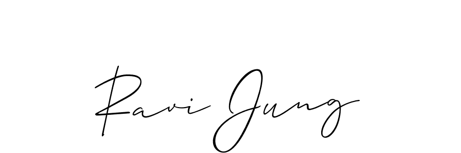 Make a beautiful signature design for name Ravi Jung. Use this online signature maker to create a handwritten signature for free. Ravi Jung signature style 2 images and pictures png