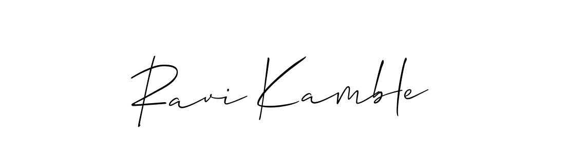 It looks lik you need a new signature style for name Ravi Kamble. Design unique handwritten (Allison_Script) signature with our free signature maker in just a few clicks. Ravi Kamble signature style 2 images and pictures png