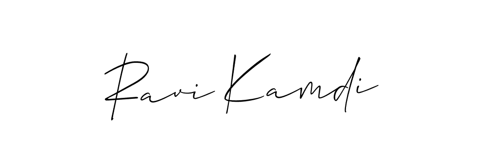 Make a beautiful signature design for name Ravi Kamdi. Use this online signature maker to create a handwritten signature for free. Ravi Kamdi signature style 2 images and pictures png