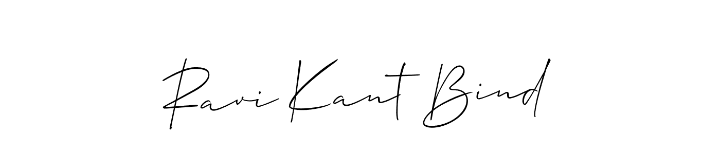 You should practise on your own different ways (Allison_Script) to write your name (Ravi Kant Bind) in signature. don't let someone else do it for you. Ravi Kant Bind signature style 2 images and pictures png