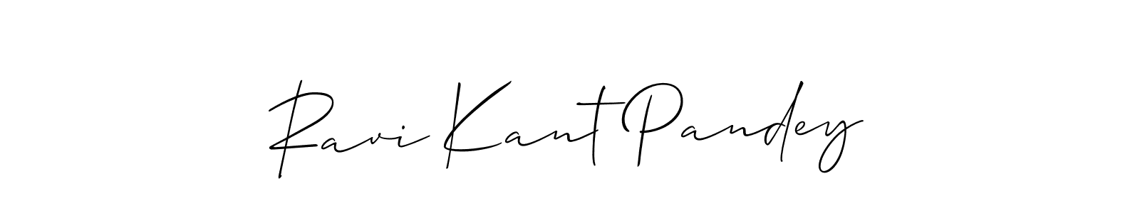 Create a beautiful signature design for name Ravi Kant Pandey. With this signature (Allison_Script) fonts, you can make a handwritten signature for free. Ravi Kant Pandey signature style 2 images and pictures png