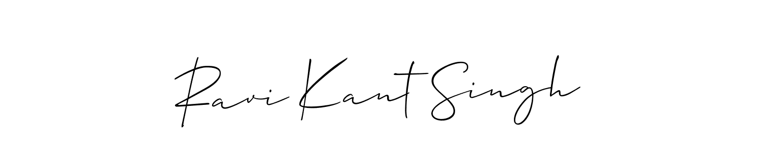 Design your own signature with our free online signature maker. With this signature software, you can create a handwritten (Allison_Script) signature for name Ravi Kant Singh. Ravi Kant Singh signature style 2 images and pictures png