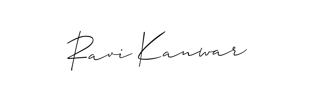 Design your own signature with our free online signature maker. With this signature software, you can create a handwritten (Allison_Script) signature for name Ravi Kanwar. Ravi Kanwar signature style 2 images and pictures png