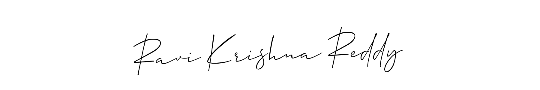 Design your own signature with our free online signature maker. With this signature software, you can create a handwritten (Allison_Script) signature for name Ravi Krishna Reddy. Ravi Krishna Reddy signature style 2 images and pictures png