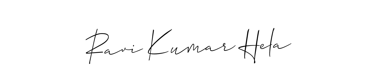 Best and Professional Signature Style for Ravi Kumar Hela. Allison_Script Best Signature Style Collection. Ravi Kumar Hela signature style 2 images and pictures png