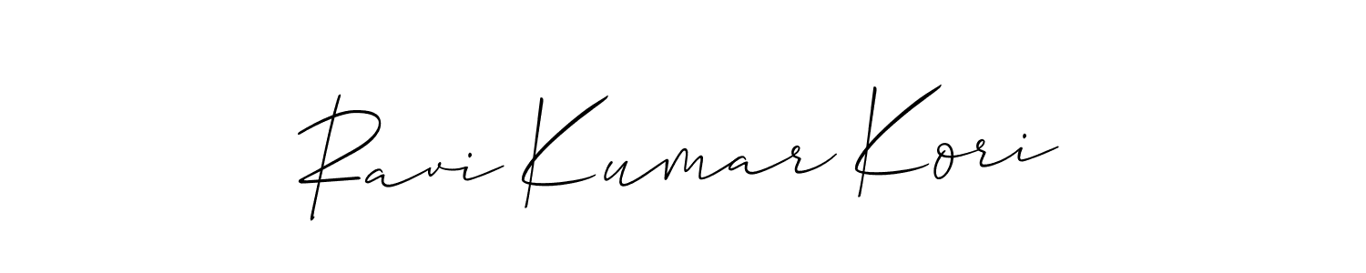 How to make Ravi Kumar Kori signature? Allison_Script is a professional autograph style. Create handwritten signature for Ravi Kumar Kori name. Ravi Kumar Kori signature style 2 images and pictures png