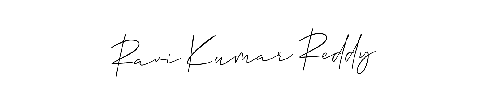 Design your own signature with our free online signature maker. With this signature software, you can create a handwritten (Allison_Script) signature for name Ravi Kumar Reddy. Ravi Kumar Reddy signature style 2 images and pictures png