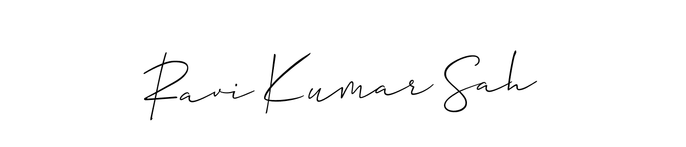 This is the best signature style for the Ravi Kumar Sah name. Also you like these signature font (Allison_Script). Mix name signature. Ravi Kumar Sah signature style 2 images and pictures png