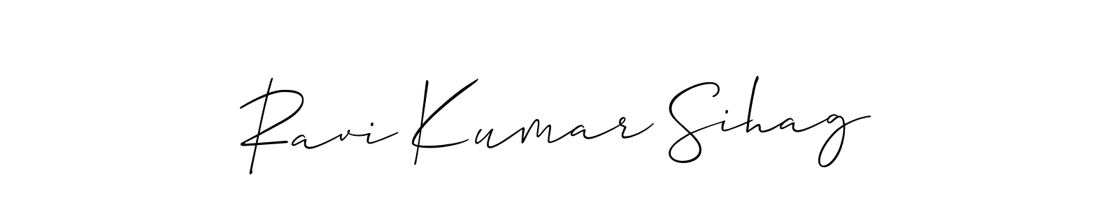 Ravi Kumar Sihag stylish signature style. Best Handwritten Sign (Allison_Script) for my name. Handwritten Signature Collection Ideas for my name Ravi Kumar Sihag. Ravi Kumar Sihag signature style 2 images and pictures png