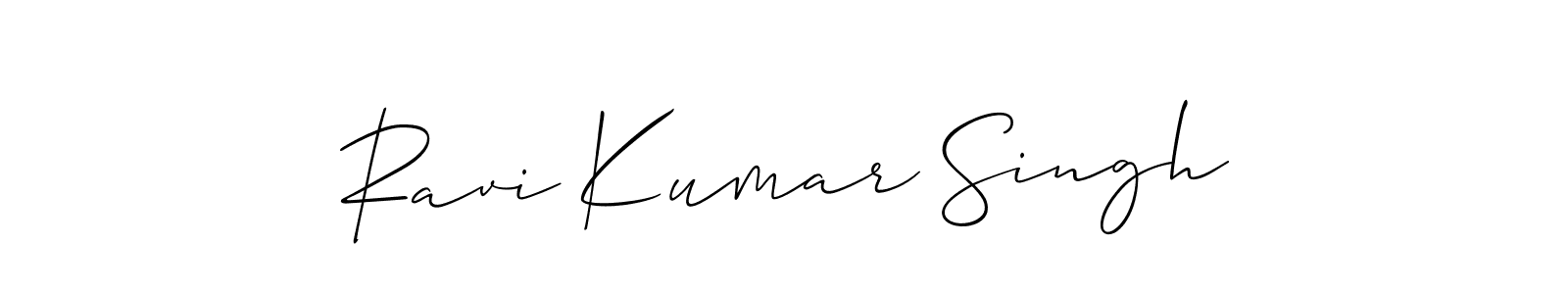 How to make Ravi Kumar Singh signature? Allison_Script is a professional autograph style. Create handwritten signature for Ravi Kumar Singh name. Ravi Kumar Singh signature style 2 images and pictures png