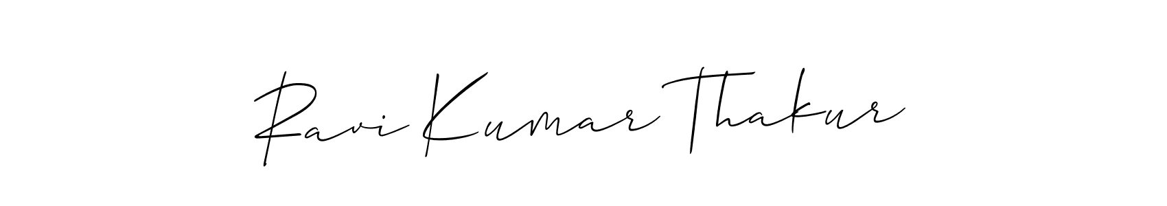 You should practise on your own different ways (Allison_Script) to write your name (Ravi Kumar Thakur) in signature. don't let someone else do it for you. Ravi Kumar Thakur signature style 2 images and pictures png
