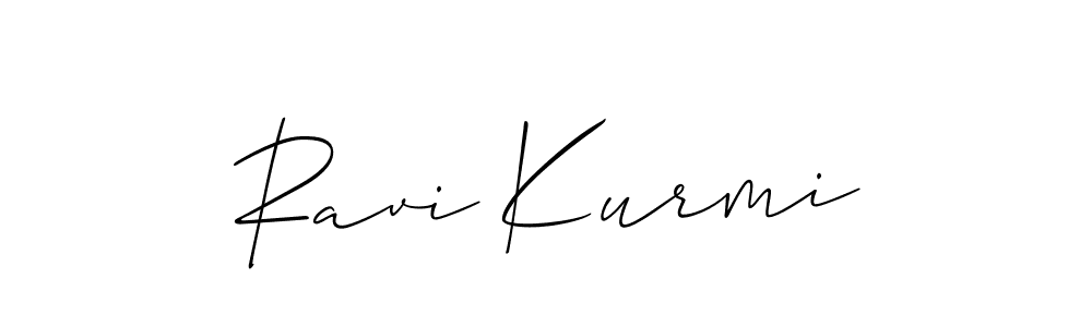 You should practise on your own different ways (Allison_Script) to write your name (Ravi Kurmi) in signature. don't let someone else do it for you. Ravi Kurmi signature style 2 images and pictures png