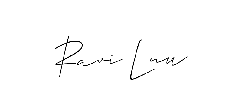 This is the best signature style for the Ravi Lnu name. Also you like these signature font (Allison_Script). Mix name signature. Ravi Lnu signature style 2 images and pictures png