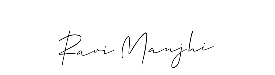 Make a beautiful signature design for name Ravi Manjhi. With this signature (Allison_Script) style, you can create a handwritten signature for free. Ravi Manjhi signature style 2 images and pictures png