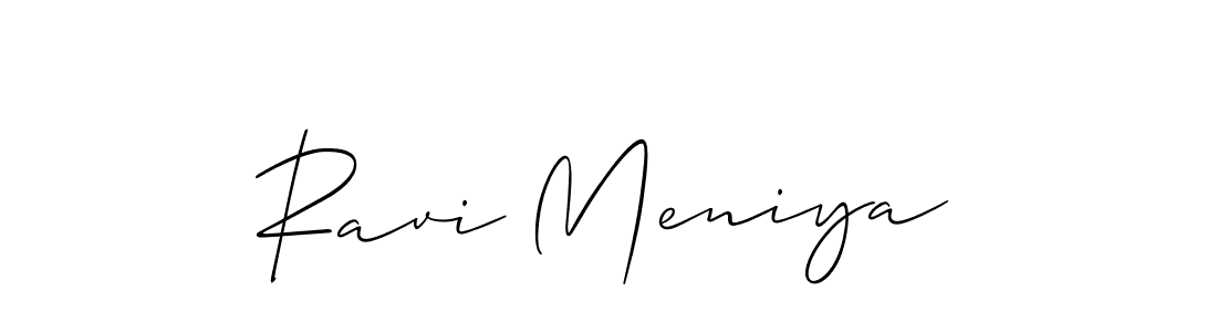 Once you've used our free online signature maker to create your best signature Allison_Script style, it's time to enjoy all of the benefits that Ravi Meniya name signing documents. Ravi Meniya signature style 2 images and pictures png